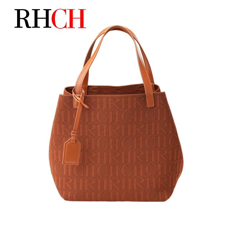 Women Bags For Office Use - Sac fourre-tout en tricot à lettres