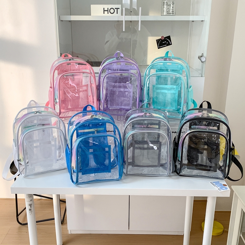 Women Bags Sale - Sac à dos transparent en PVC