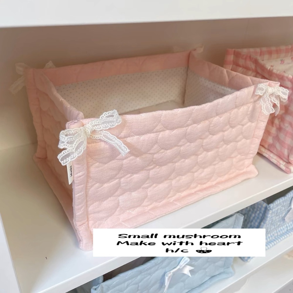 Basket Bag Wicker - Ins panier de rangement carré fleur
