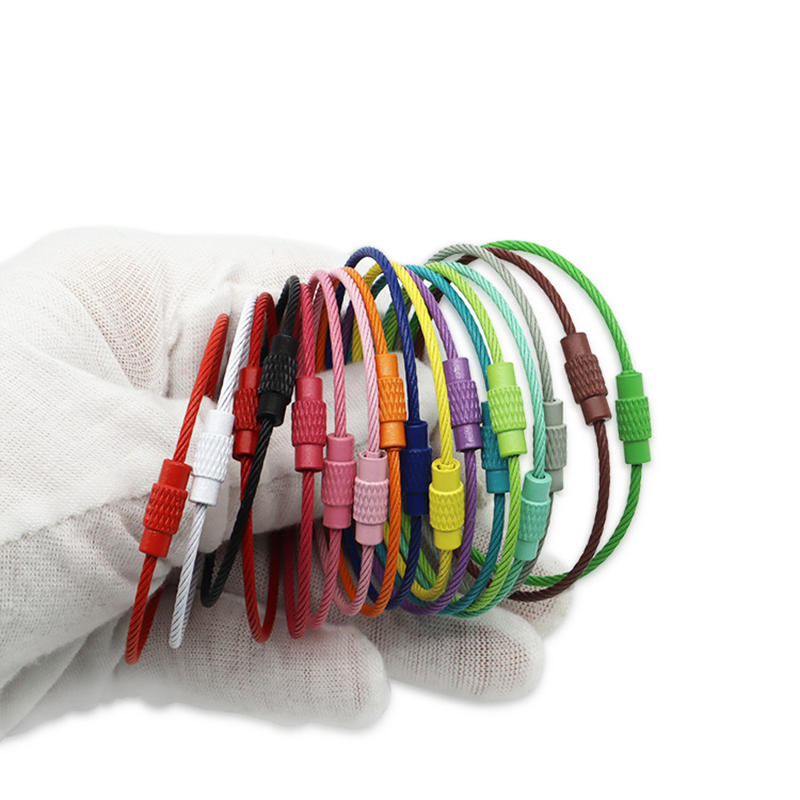 Circle Round Bag - Porte-clés en fil d'acier inoxydable, 10