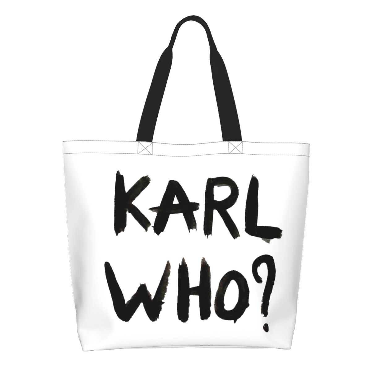 Women'S Karl Bags - Sac fourre-tout d'épicerie personnalisé Karl Who