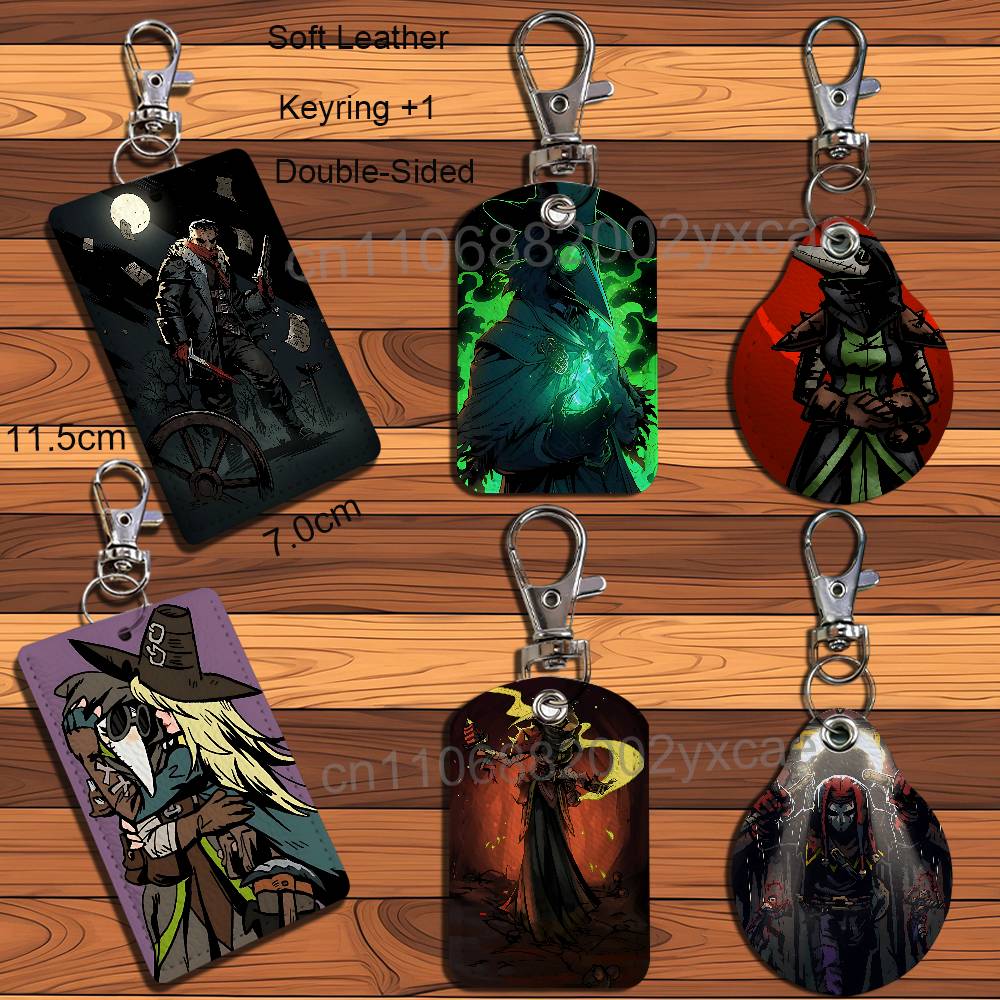 Doctor Bag Leather - Porte-cartes rectangulaire en cuir Plague Doctor