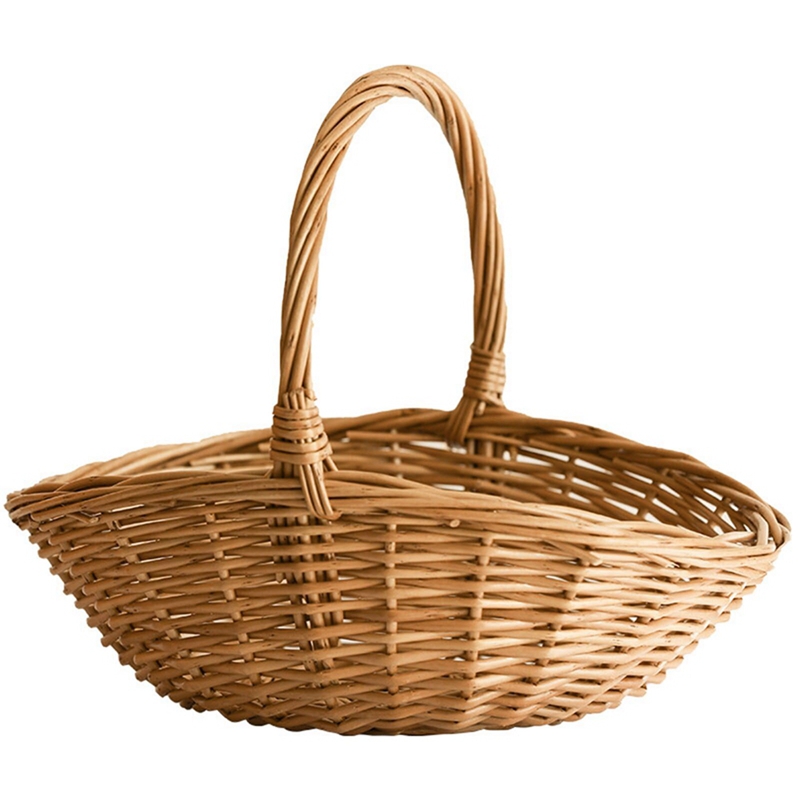 Basket Bag Wicker - WUNICEF-mir de rangement avec poignée, panier