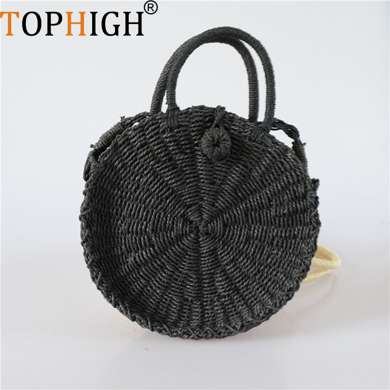Circle Round Bag - Sac à main TOPHIGH pour femme,