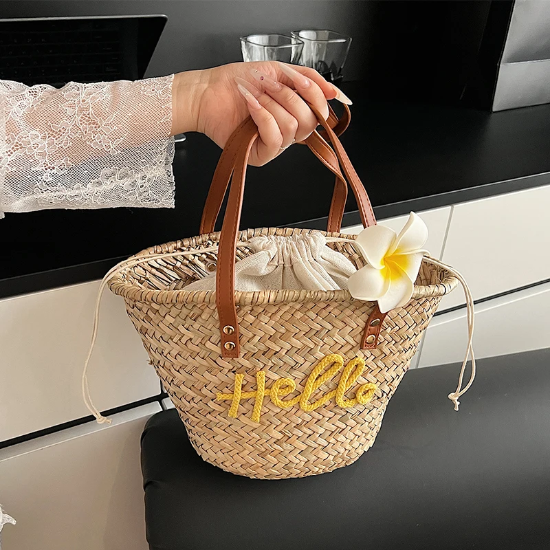 Basket Bag Wicker - Sacs panier tissés en osier pour