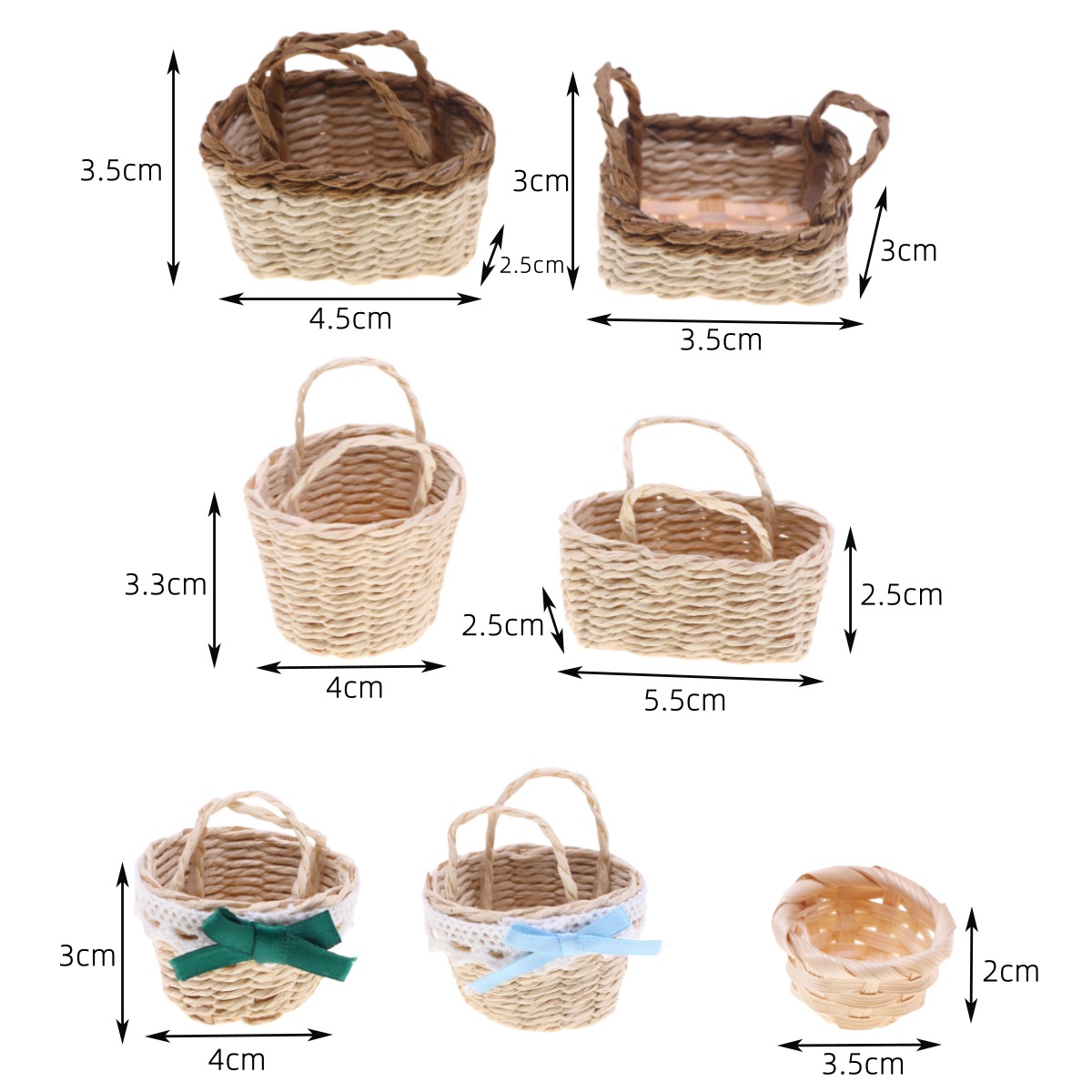1Pc maison de poupée tissé à l - Basket Bag Wicker avis et prix