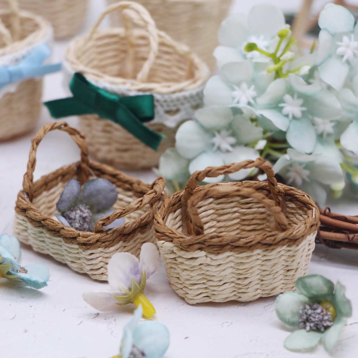 1Pc maison de poupée tissé à l - Basket Bag Wicker avis et prix