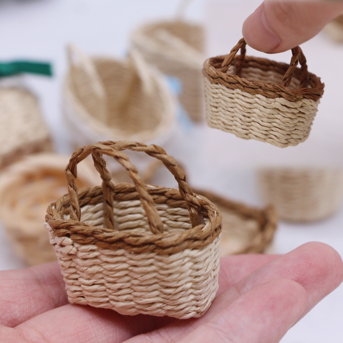 1Pc maison de poupée tissé à l - Basket Bag Wicker avis et prix