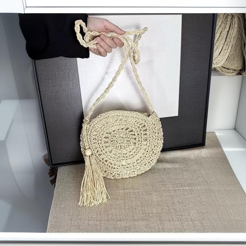 Sac en paille tressé rond, sac - Circle Round Bag avis et prix