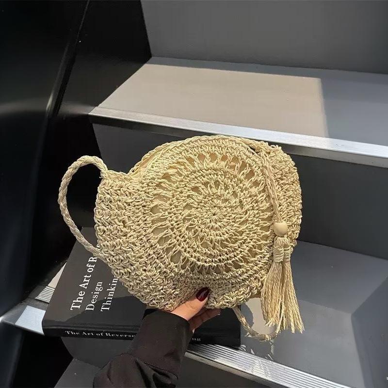 Sac en paille tressé rond, sac - Circle Round Bag avis et prix