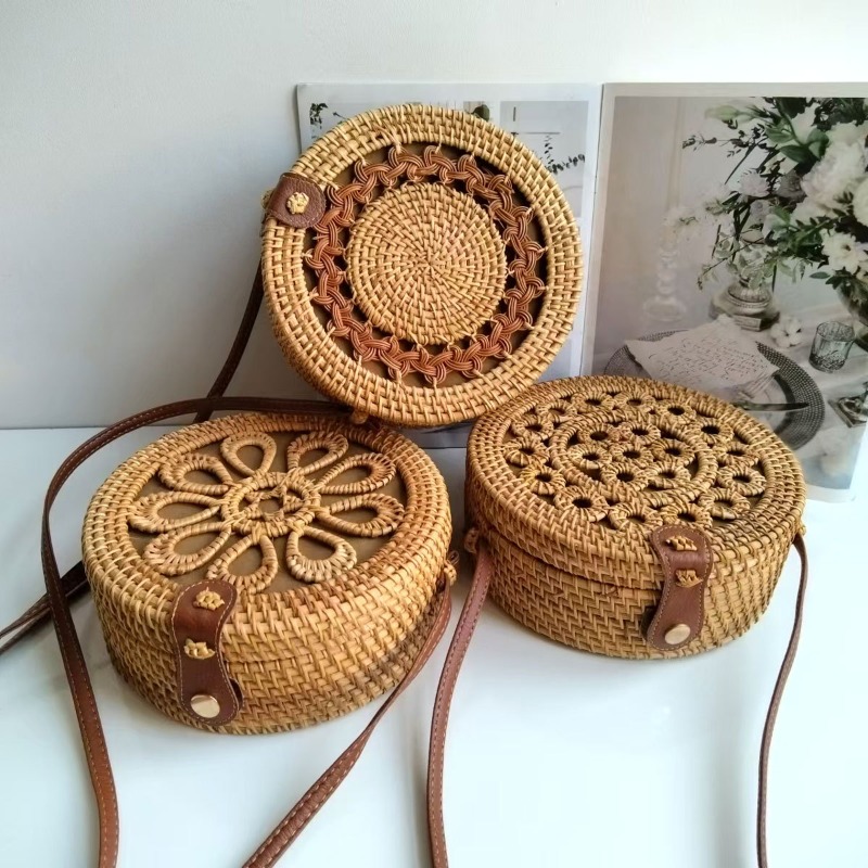 Sac à main en paille tressé fa - Circle Round Bag avis et prix