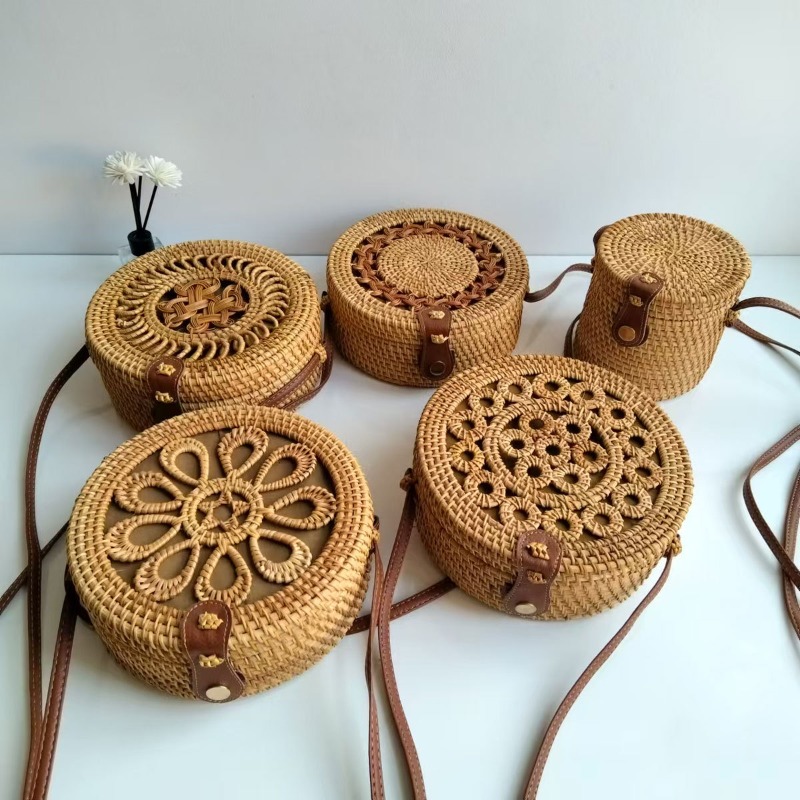 Sac à main en paille tressé fa - Circle Round Bag avis et prix
