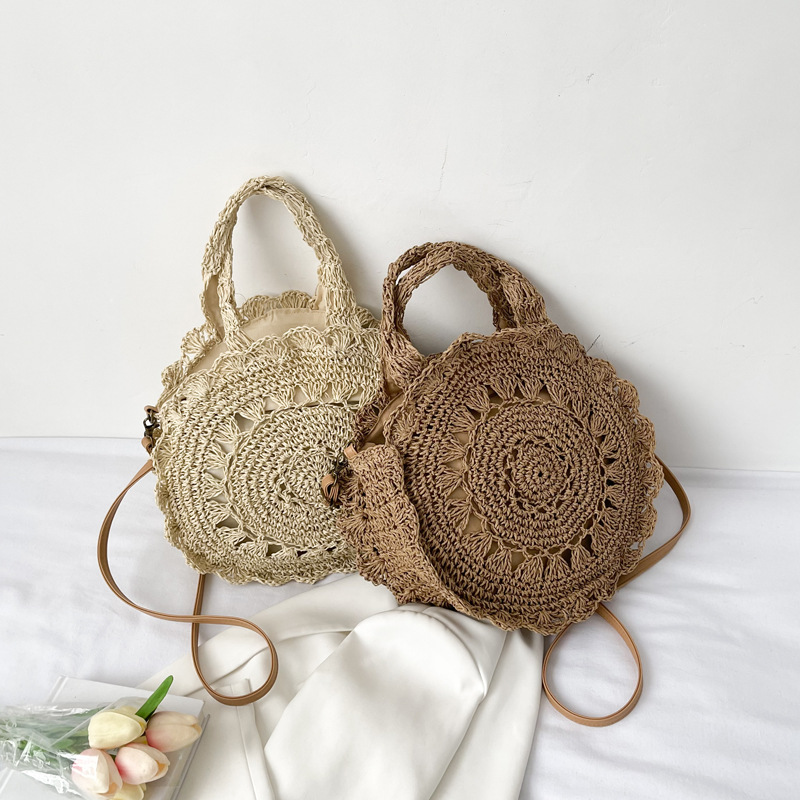 Sac de plage en rotin tissé po - Circle Round Bag avis et prix