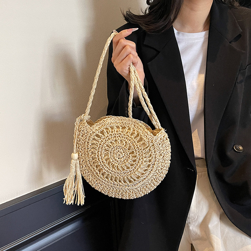 Sac à bandoulière rond en pail - Circle Round Bag avis et prix