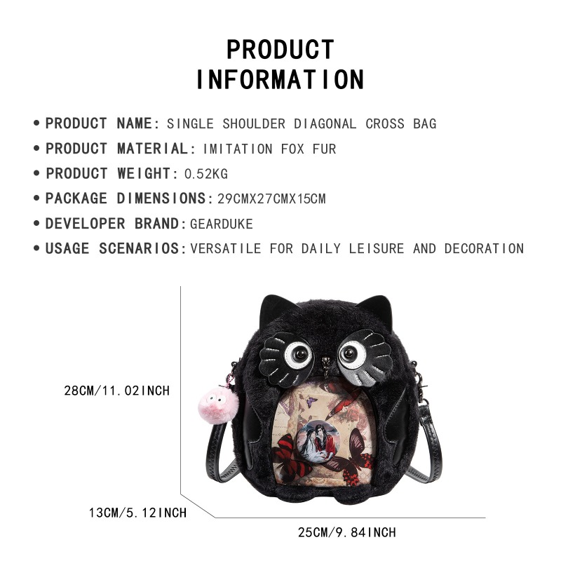 Sac bandoulière Y2K Goth Black - Women Bags Collection avis et prix