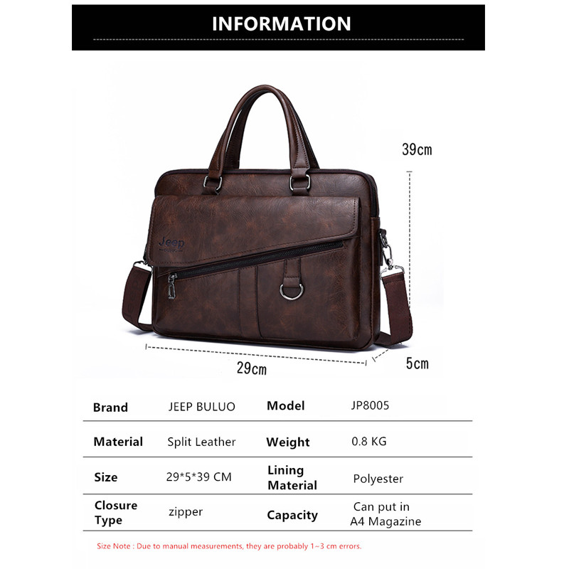 JEEP BULUO hommes porte-docume - Doctor Bag Leather avis et prix