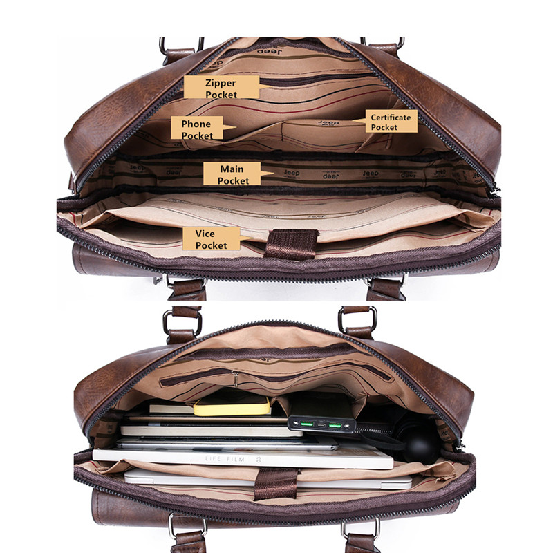 JEEP BULUO hommes porte-docume - Doctor Bag Leather avis et prix