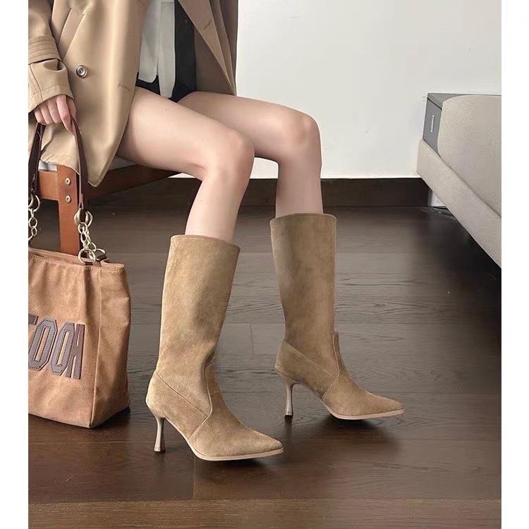 Bottes modernes mi-mollet en d - Women Bags Sale avis et prix